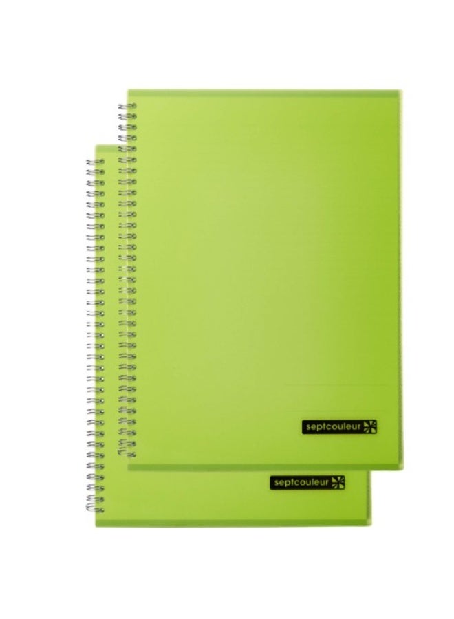 Maruman Septcouleur A4 Notebook 2 Pack - Green - Image 2